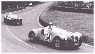 Jowett Jupiter R1 racing at Le Mans 1