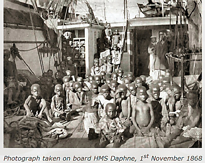 slaves 1868 rescued from Arab slavers by the Bristish Navy